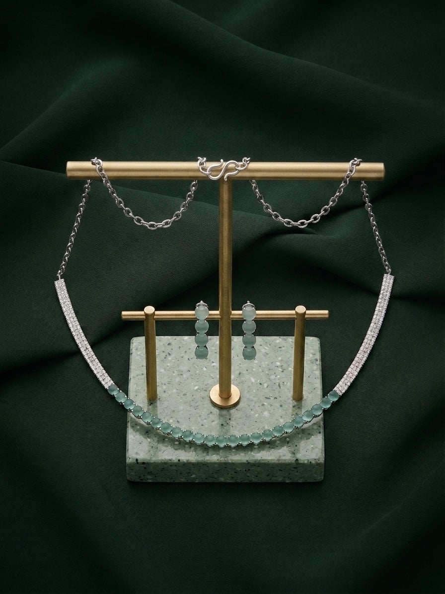 Women American Daimond Jewellery Set