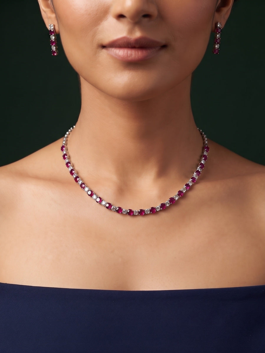 Women American Daimond Jewellery Set