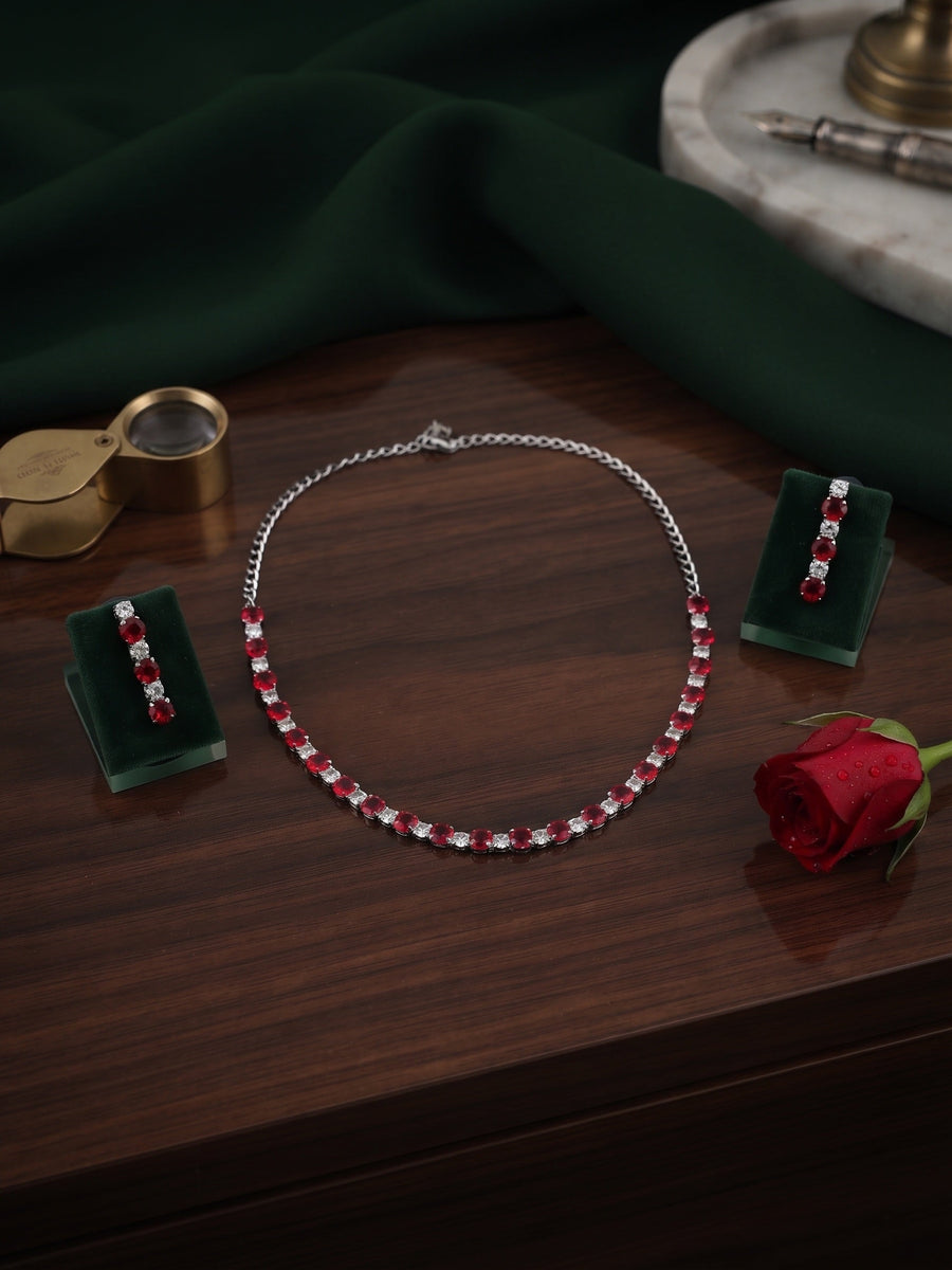 Women American Daimond Jewellery Set