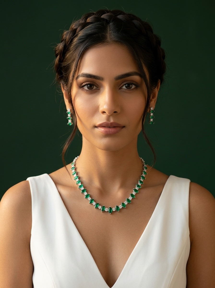 Women American Daimond Jewellery Set
