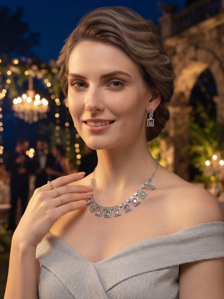Women American Daimond Jewellery Set