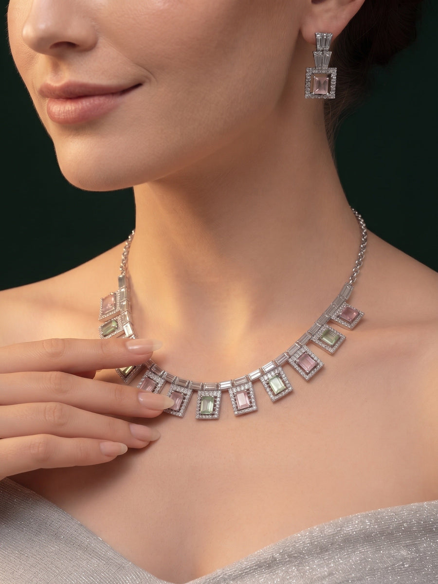 Women American Daimond Jewellery Set