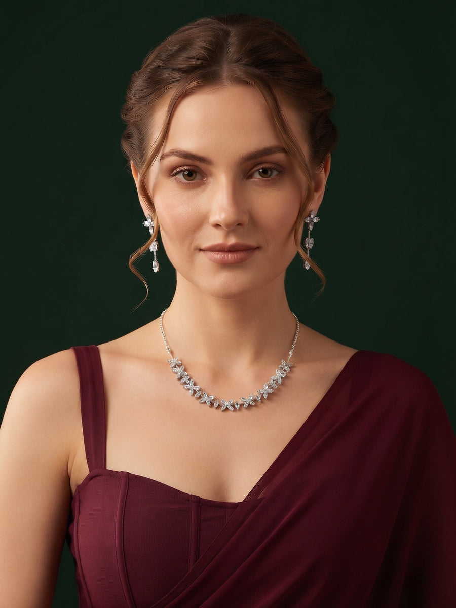 Women American Daimond Jewellery Set