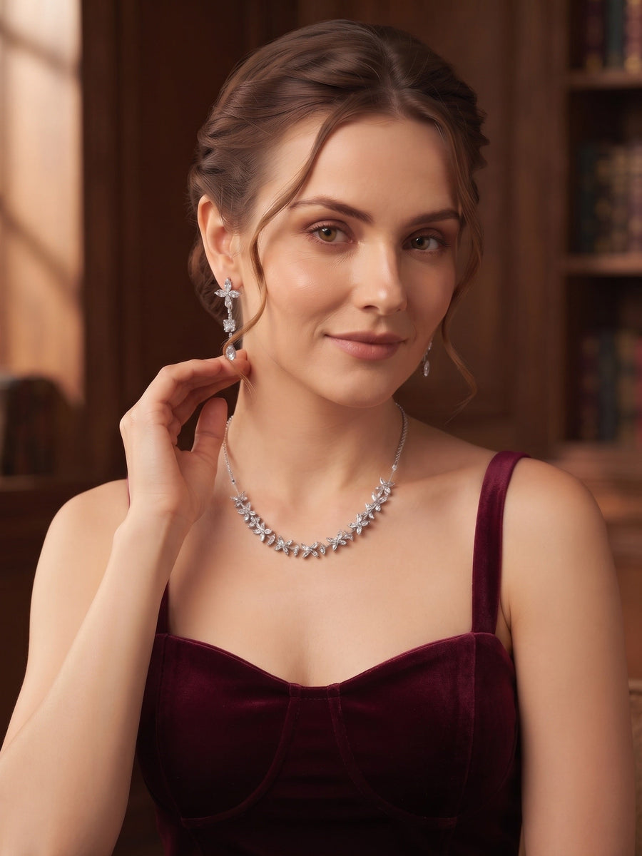 Women American Daimond Jewellery Set