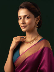 Women Gold Plated Traditional Choker Jewellery Set