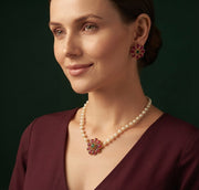 Beautiful White Pearls Minimal Jewellery Set For Women