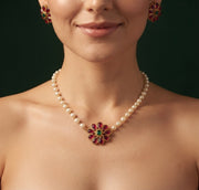 Beautiful White Pearls Minimal Jewellery Set For Women