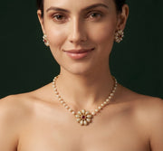 Beautiful White Pearls Minimal Jewellery Set For Women