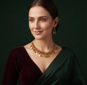 Women Gold Plated Ston Beaded Minimal Jewellery Set