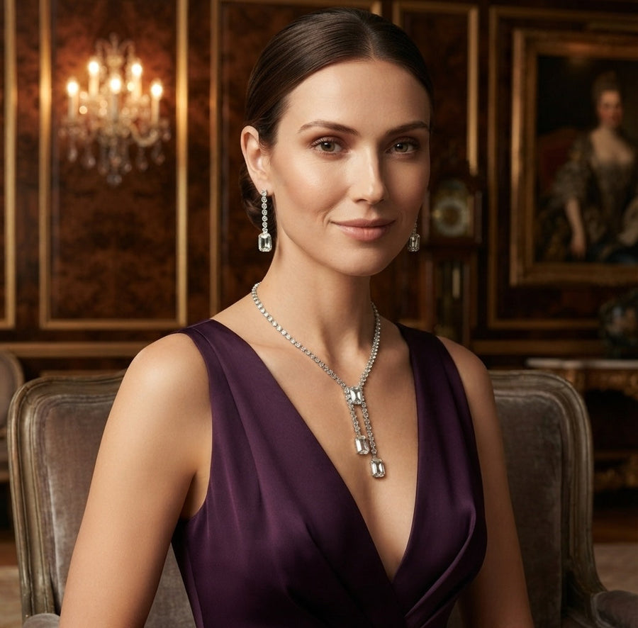 Women American Daimond Jewellery Set