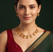 Women Gold Plated Indo-Western Jewellery Set