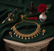 Women Gold Plated Ethnic Jewellery Set