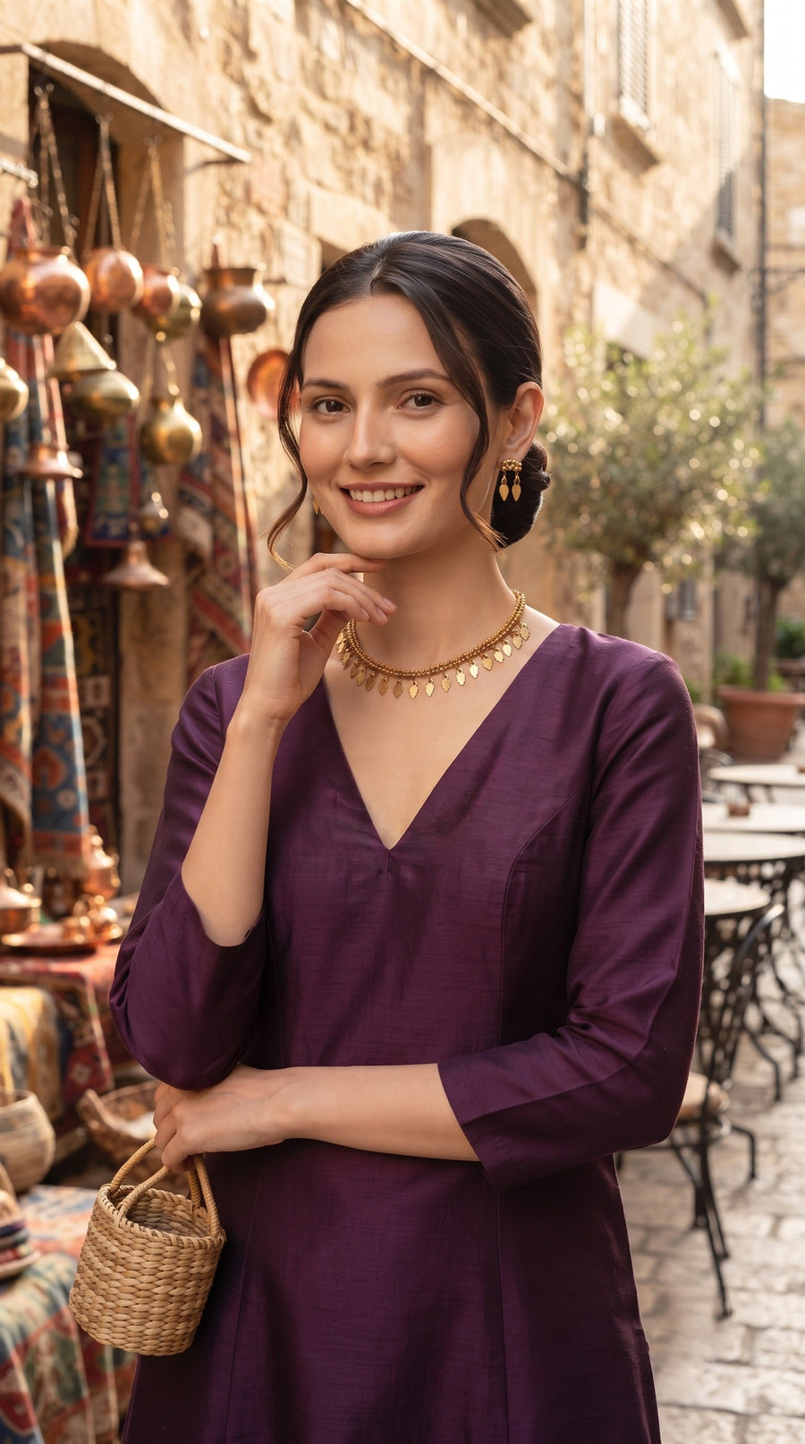 Women Gold Plated Ethnic Jewellery Set