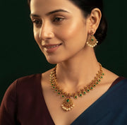 Women Gold Plated Ethnic Jewellery Set