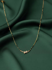 Premium Gold-Plated Artificial Stones and Beads Mangalsutra