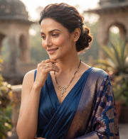 Premium Gold-Toned Stone Beaded Mangalsutra For Women