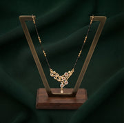Premium Gold-Toned Stone Beaded Mangalsutra For Women