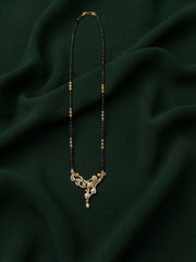 Premium Gold-Toned Stone Beaded Mangalsutra For Women