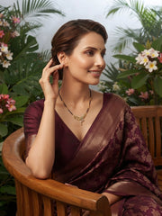 Premium Gold-Toned Stone Beaded Mangalsutra For Women