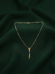 Premium Gold-Toned Stone Beaded Mangalsutra For Women