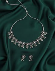 Antique Oxidised Necklace Jewellery Set