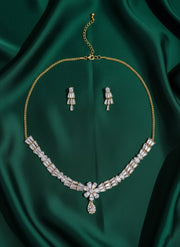 American Stone Necklace with Earring