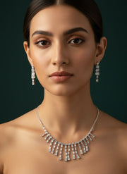 American Stone Necklace with Earring