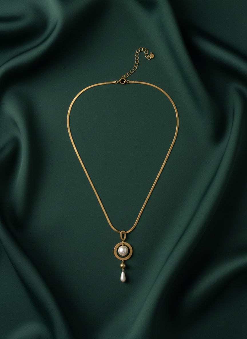 Antique Pearl Pandent with Chain
