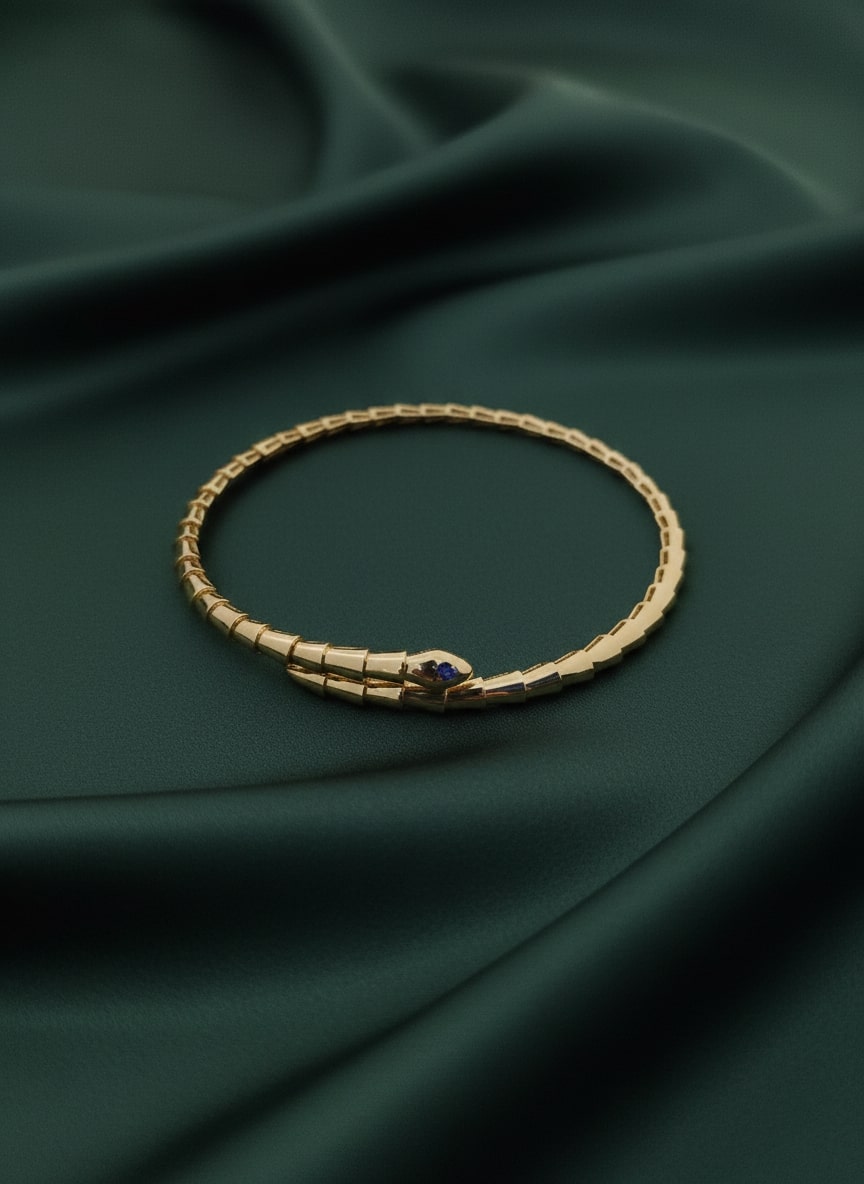Golden Snake Style Necklace