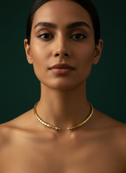 Golden Snake Style Necklace