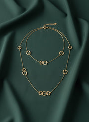 Beautiful Korean Style Double Layered Necklace