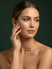 Gold Plated Slip-On Neck Band