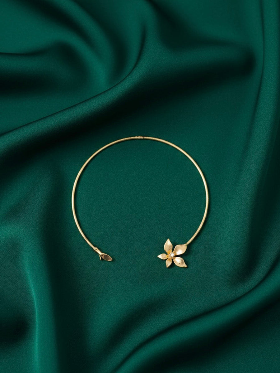 Gold Plated Slip-On Neck Band