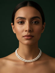 Pearls Mala Layered Necklace
