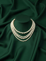 Pearls Mala Layered Statement Necklace