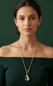 Gold Plated Trendy Design Necklace