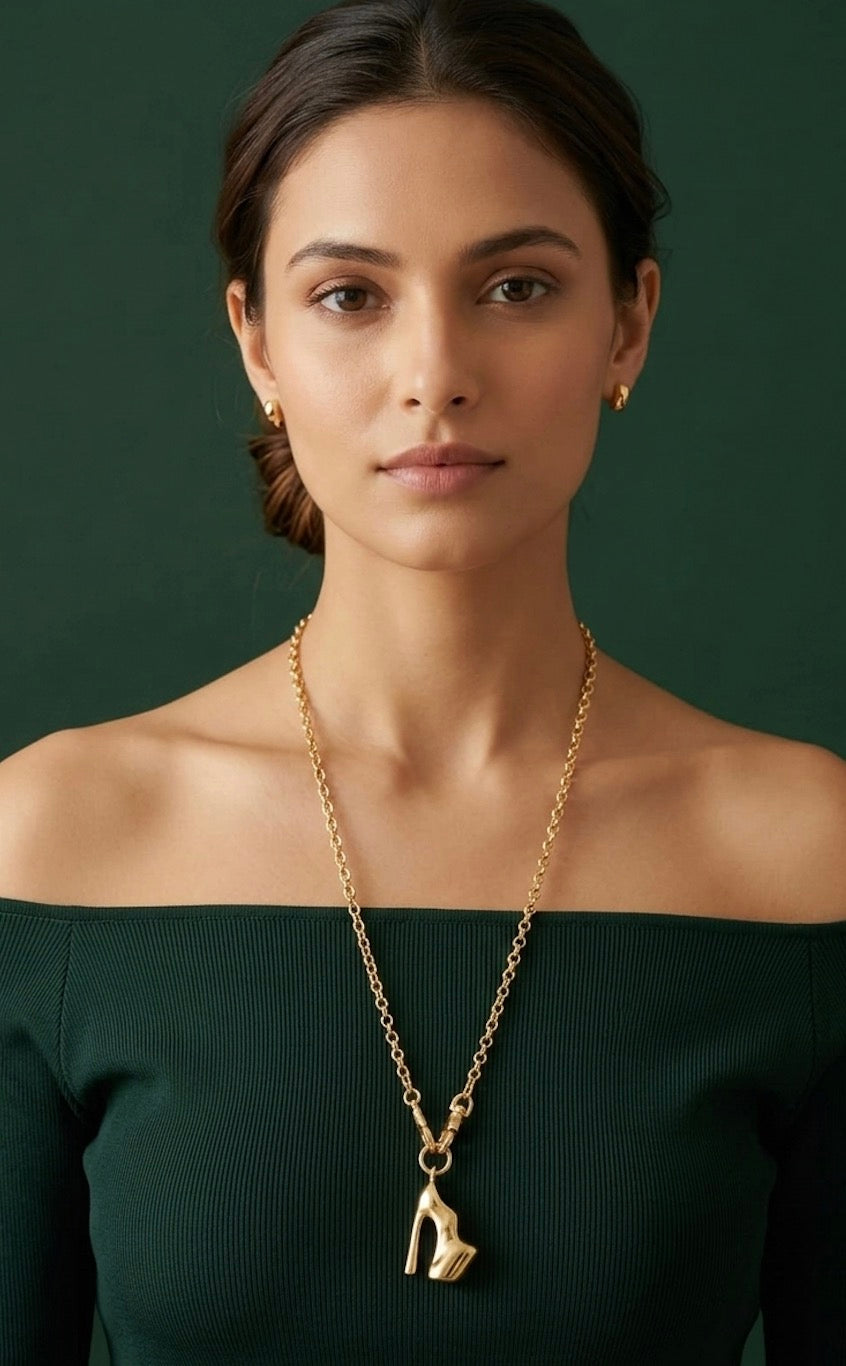 Gold Plated Trendy Design Necklace