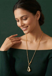Gold Plated Trendy Design Necklace