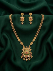 Gold Plated Treditional Necklace & Earrings