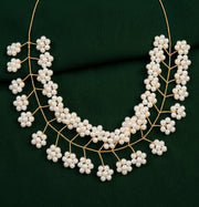 Women Gold-Plated Pearls Beaded Necklace