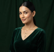 Gold-Toned Minimal Chain Layered Necklace for Women