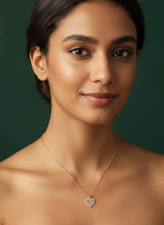 Trendy Heart Shaped Pendant With Chain