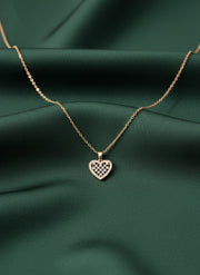 Trendy Heart Shaped Pendant With Chain