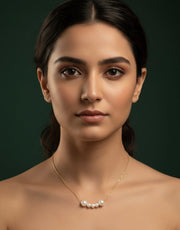 Golden Chain With Beautiful Pearls