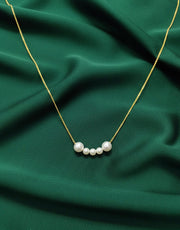 Golden Chain With Beautiful Pearls