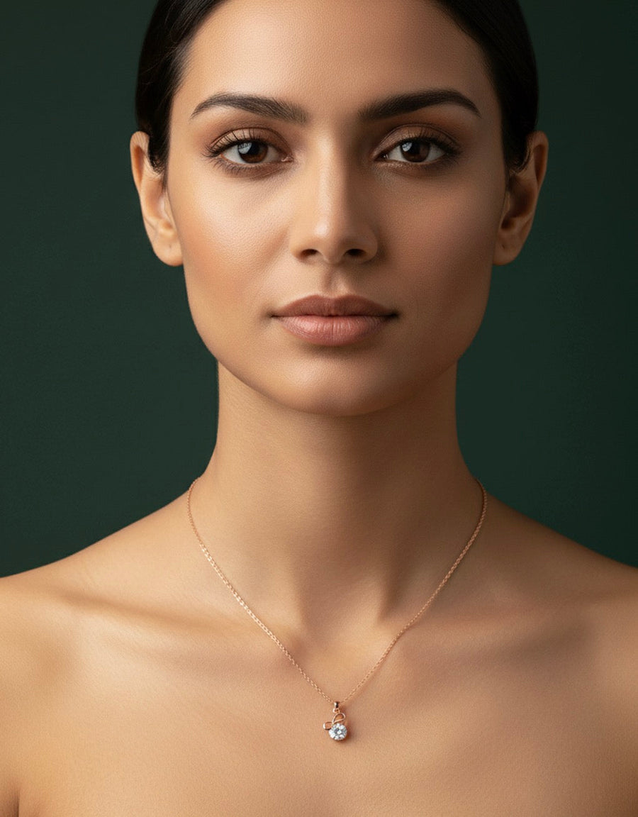 Rose Gold Chain With Beautiful Pandent