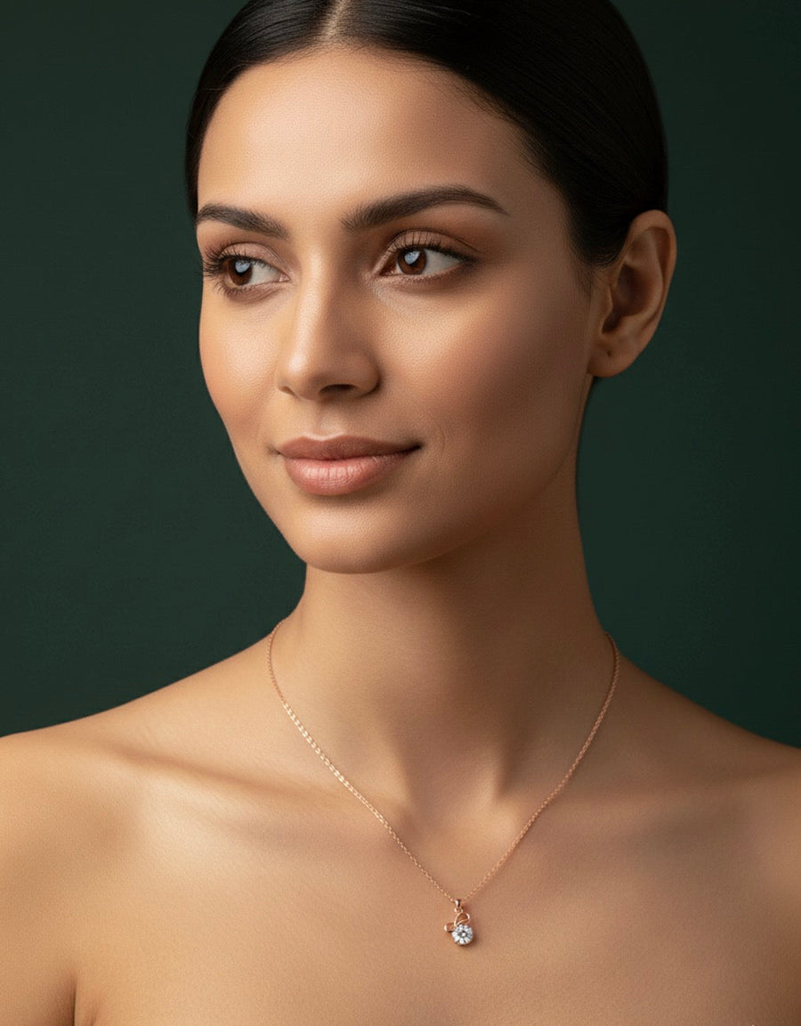 Rose Gold Chain With Beautiful Pandent