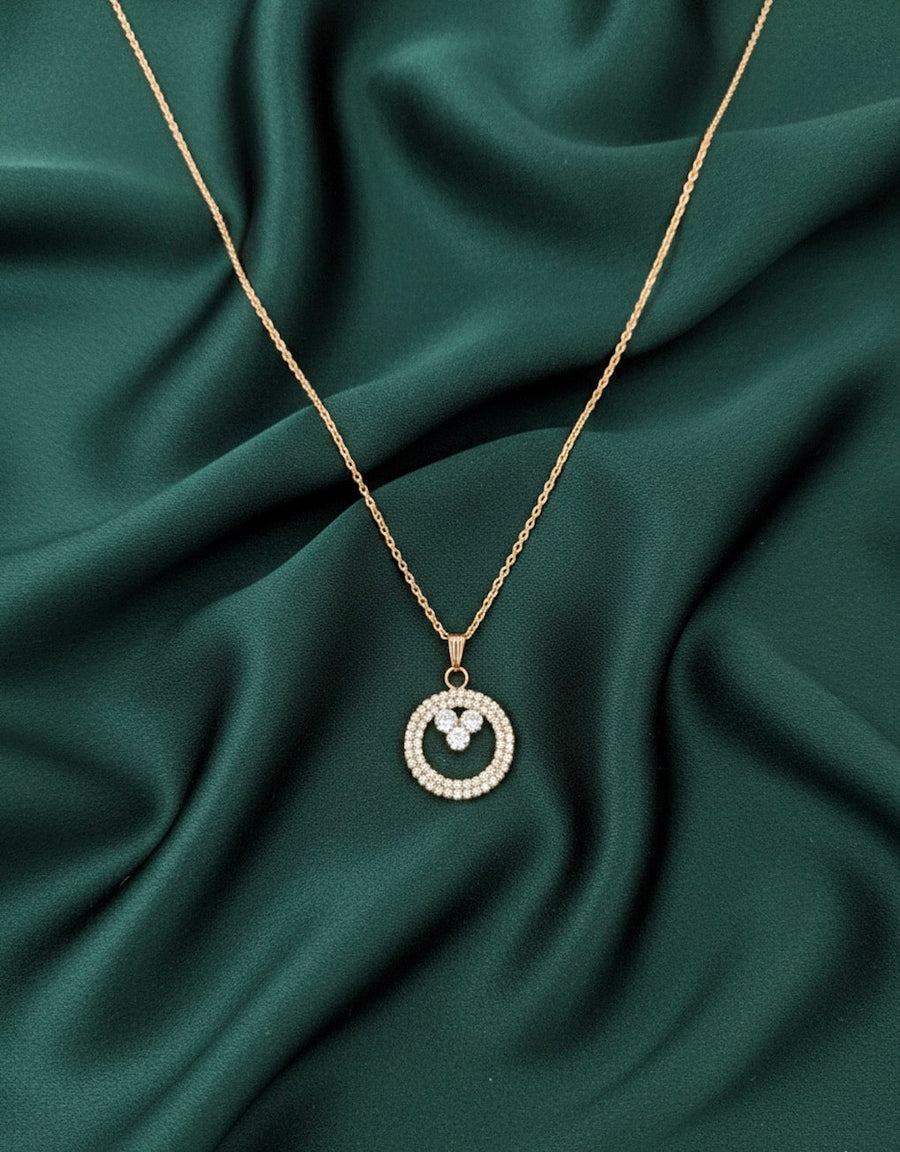 Rose Gold Chain With Beautiful Diamond Pandent