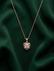 Rose Gold Plated Chain With Pendant