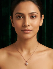 Rose Gold Plated Chain With Pendant